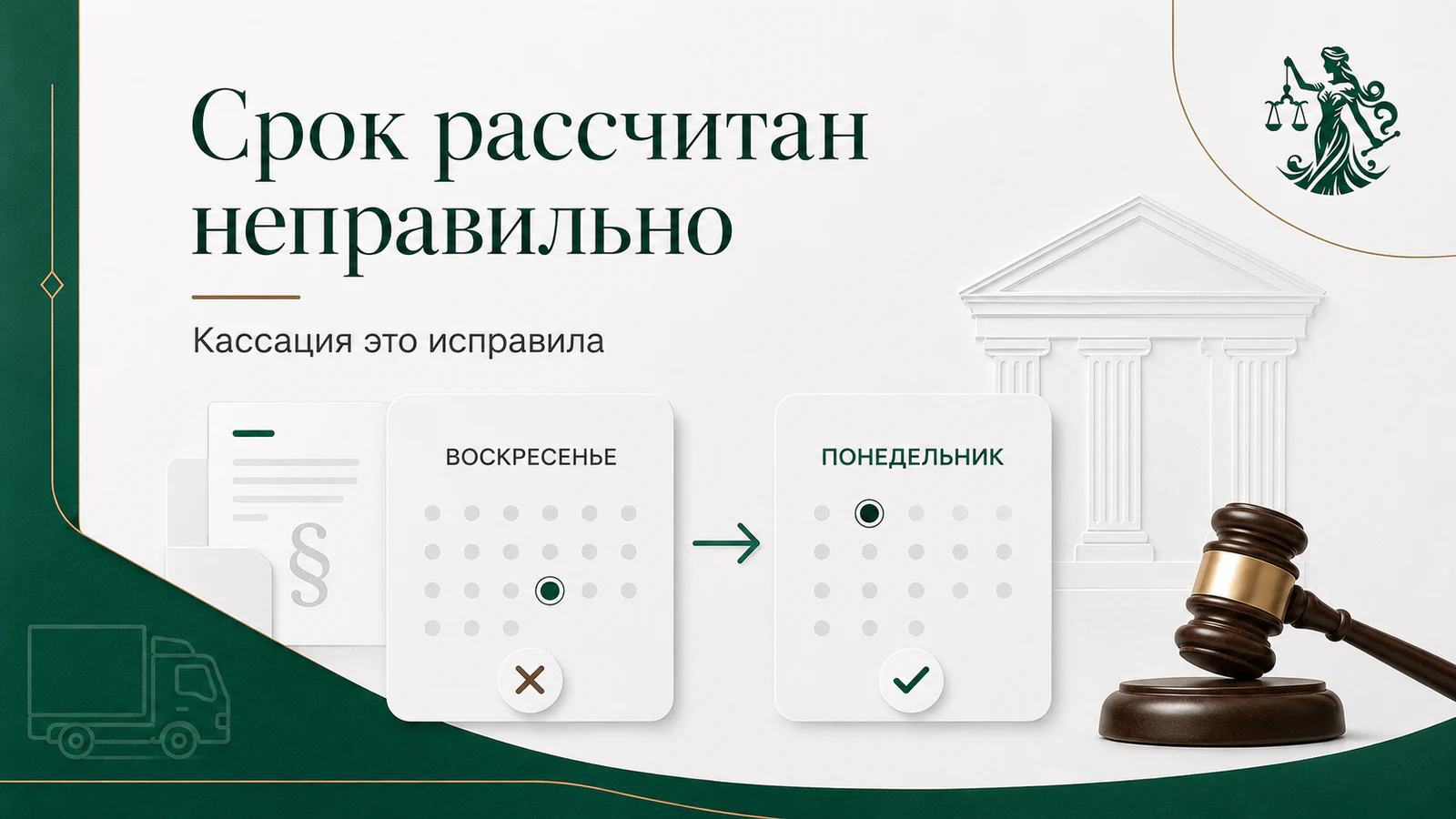 Срок рассчитан неправильно — кассация исправила расчёт